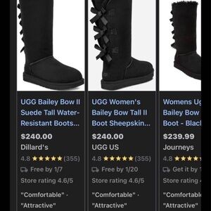 UGG Women's Bailey Bow Tall II Boots - Black